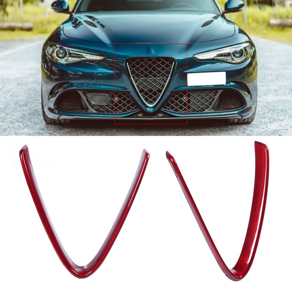 Carbon Fiber Front Grill Abdeckung V Fã¶Rmigen 7465065618110