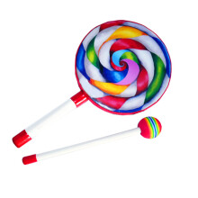Kinder Handtrommel Mehrfarben Regenbogen Percussion-Instrument 15cm Musikalischer Klang