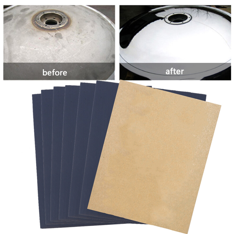100Pcs P800 Waterproof Silicon Carbide Sandpaper Wet/Dry, Coffee, 1280G 8461379779638
