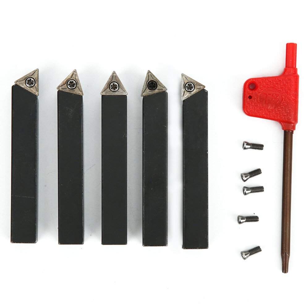 5Pcs 3/8In Wende Drehen Werkzeug Set Hartmetall 7465065621264