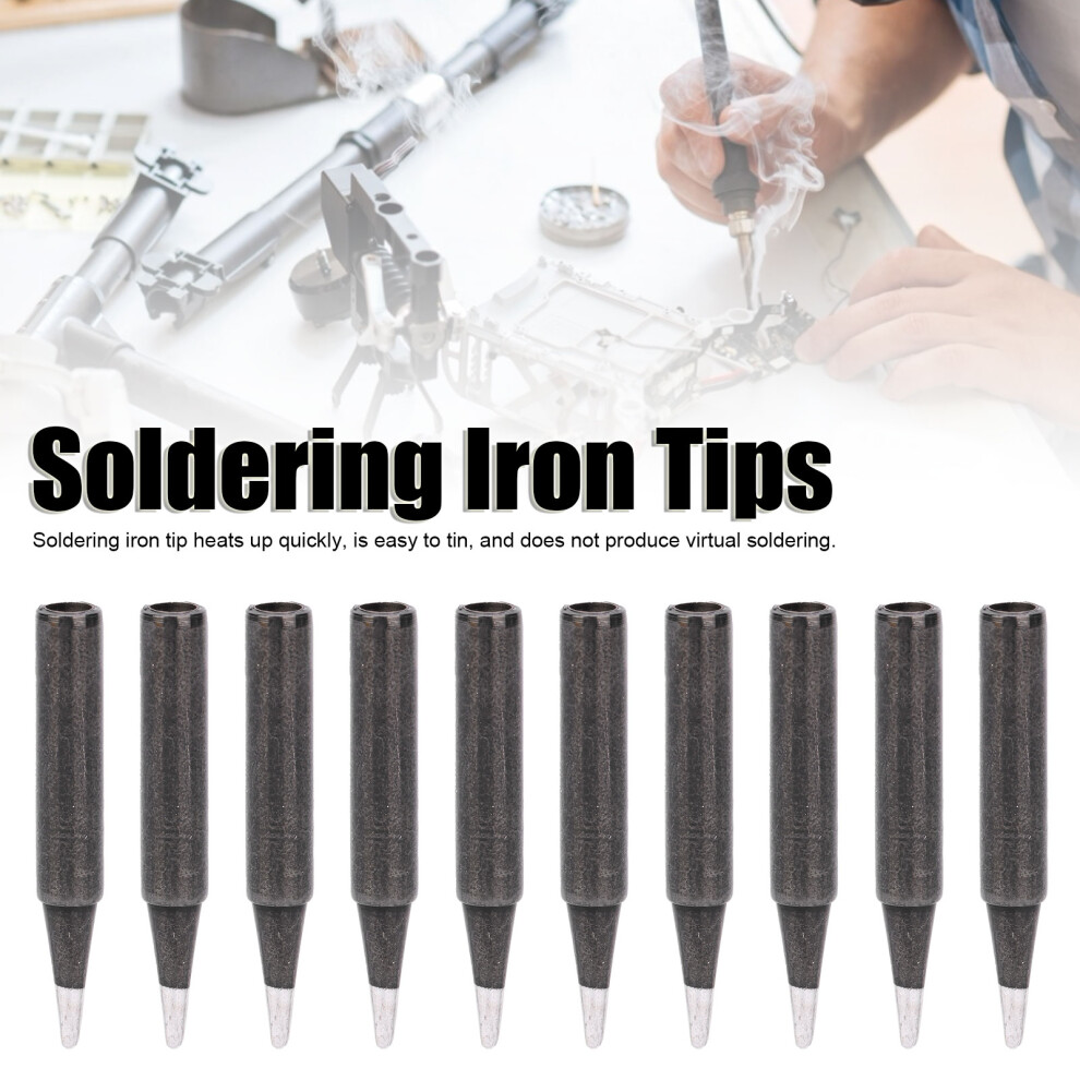 10Pcs Soldering Iron Tips Replacement Inner Heating 900M-T-1.2D 3401379368055
