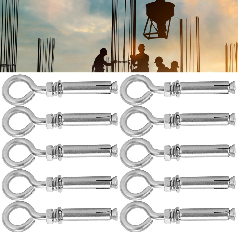 10Pcs M8x60mm Stainless Steel Expansion Screws For Wall & Concrete 3001378213129