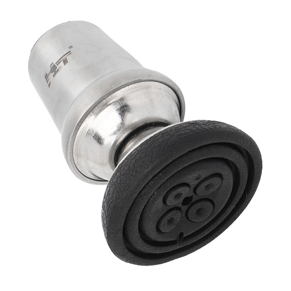 Universal Rubber Swivel Cane Tip - Stainless Steel, 19mm Inner, Heavy Duty