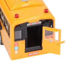 Gelber Schulbus, Modellspielzeug, Plastikauto,