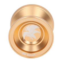 Premium Aluminum Alloy YoYo Ball Unresponsive Gold YoYo with 3 Spare Strings