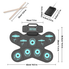Elektronisches Schlagzeug-Set, 9 Drum-Übungspads