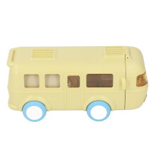 Bus-Form Wasserflasche 500ml Wasserdicht Tritan ABS Tragbar Gelb Für Kinder