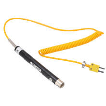 K Type Handheld Thermocouple Probe Straight Shank Replacement for Surface Temp