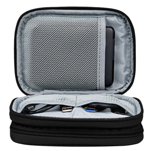 Convenient Hard Disk Storage Case Hard Drive-Black Double layer
