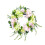 19.69" Artificial Wreath Front Door Decorations with Hydrangeas 1