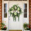 19.69" Artificial Wreath Front Door Decorations with Hydrangeas 6