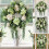 19.69" Artificial Wreath Front Door Decorations with Hydrangeas 7
