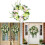 19.69" Artificial Wreath Front Door Decorations with Hydrangeas 2