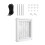 Pet Door Removable Panel Locking Security Lock Plastic Cat-S 1