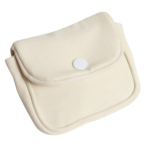 Solid Color Lipstick Organizer Headphone Bag Convenient-White