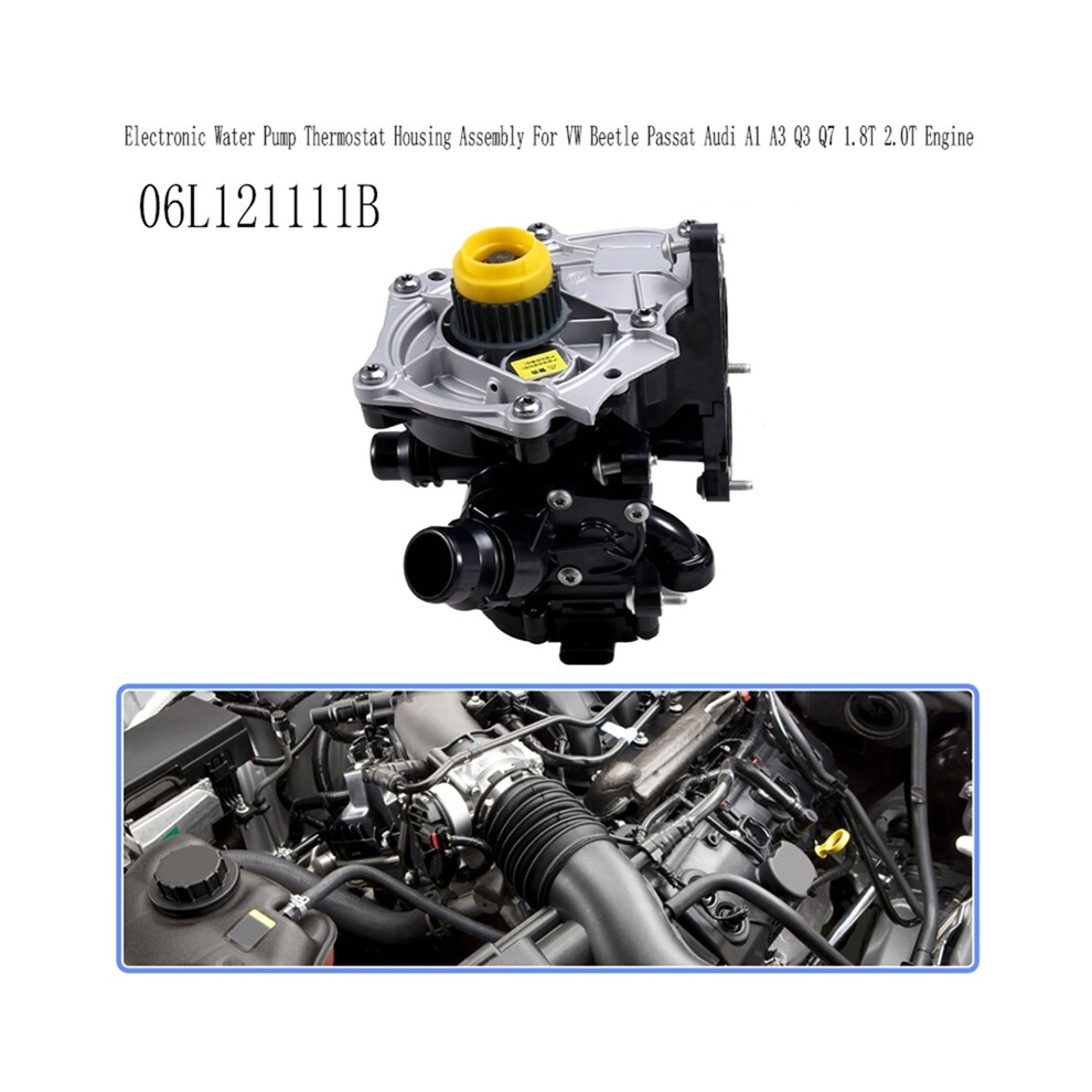06L121111b Electronic Water Pump Thermostat Housing Assembly For Beetle A1 A3 Q3 Q7 1.8T 2.0T Engine 6032513324117