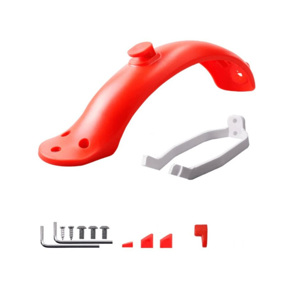 For M365 /M365 Pro Rear Mudguard Kit Scooter Accessories:mud Guard, Support Bracket, Screws, And Rubber Stopper A 6032384451080