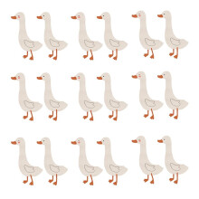 Cute Duck Wall Stickers,Waterproof PVC Decals,Funny Animals Art Decorations for Nursery Bedroom Murals Wall Decor