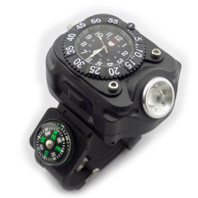 3in1 Led Watch Flashlight Torch Lights Compass Outdoor Sports Mens Fashion Waterproof Rechargeable Wrist Watch Lamp