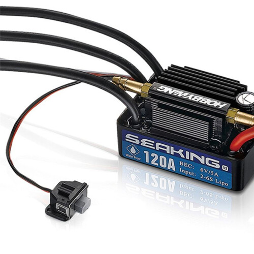 SeaKing 120A V3 ESC Brushless Electronic Speed Controller for RC Boats 1