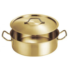 Stainless Steel Pot Double Handle Double-Handled Pot Stainless Steel Hot Pot Basin Household Hot Pot Soup Pot B