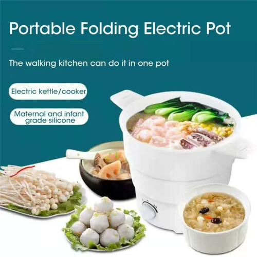 Bouilloire Électrique Pliable en Silicone, Multifonction, pour , Camping, Prise UE 1