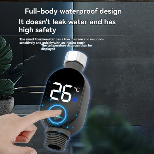Douchetemperatuurmeter LED Digitale Display Temperatuurmeter Direct Afleesbare Temperatuurmeter Badthermostaat voor Thuis 1