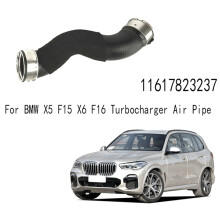 2Pcs Engine Intercooler Hose Boost Air Intake Hose for X5 F15 X6 F16 Turbocharger Air Pipe 11617823237