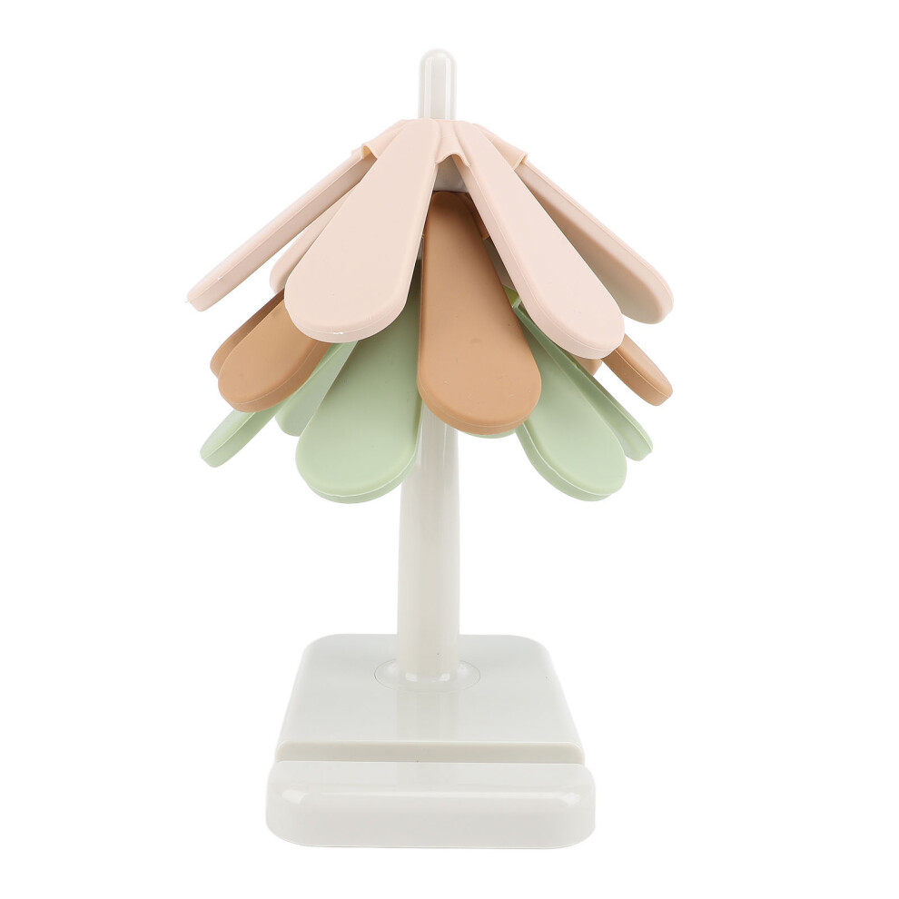 Tree-Shaped Silicone Trivet Set, Heat-Resistant, Stackable Hot Dish Pads