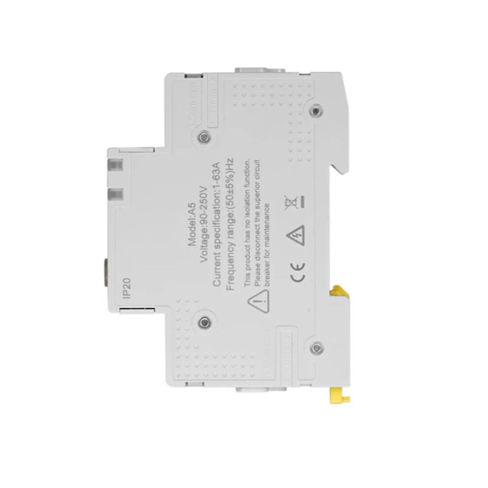 Tuya Zigbee Circuit Breaker 63A Electricity Monitor Retardant Alarm Threshold Set App Control V0 Fireproof 4712830942592