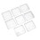 Transparente Duschvorhang-Clips, winddicht, 6