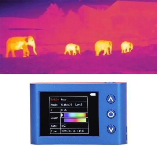 Câmera Termográfica Infravermelha com Tela LCD de 2,4 Polegadas, 8 Hz, USB, Câmera Termográfica Portátil, 320x240, Câmera Termográfica 2