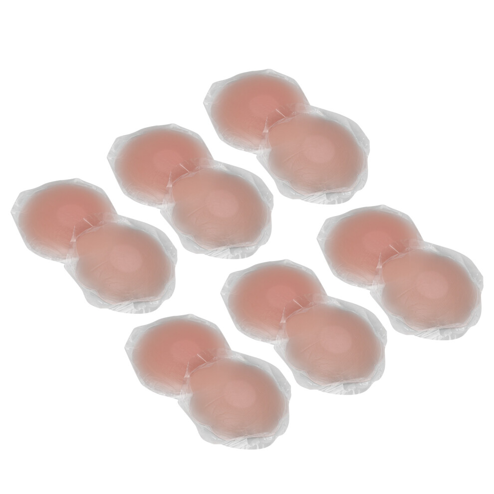 6 Pairs Silicone Nipple CoversBreathable, Reusable, Large Invisible Pasties