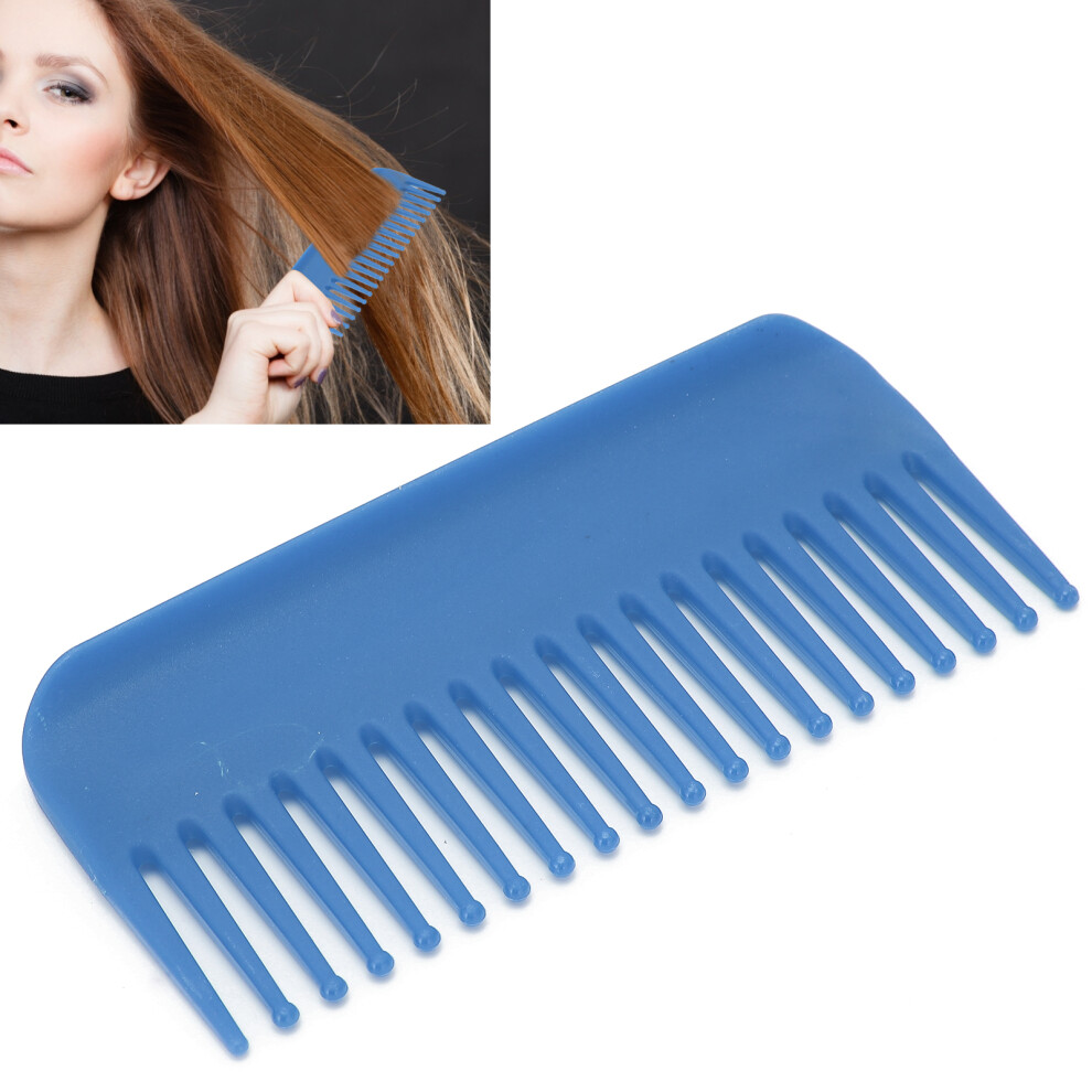 Blue Wide Tooth Comb For Wet/Dry Hair Â 15.3X6.8cm, No Handle