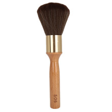 Neck Duster Brush For Barbers With Natural Fiber Bristles Wooden Handle And Ergonomic Design Smooth Touch High-Density Easy To Clean Lint-Free