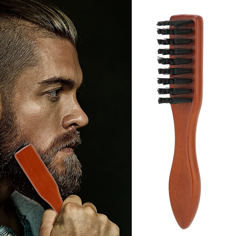 Unisex Professional Composite Wood Neck Duster Brush For Beard & Face Cleaning