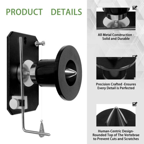 Lawn Mower Blade Balancer, High Precision with Magnetic for Adjustable Blade Holder, Wall Mounted Blade Balancing Tool 2