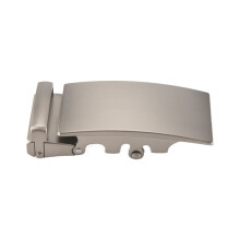 Boucle de Ceinture en Cuir à Boucle Automatique pour Homme Boucle de Ceinture Argent