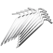18 cm Lange Metalen Tentharingen, Zware Grondcamping / Tuinhuisje / Tent / Luifels, 10 Haringen