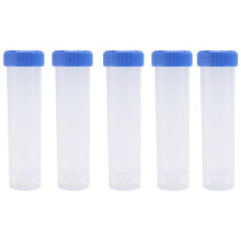 5 StüCk 50Ml Kunststoff Transparent ZentrifugenröHrchen mit Skala Kunststoff Reagenzglas Freistehend mit Schraubverschluss