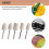 25Pcs set 1/8 inch  Polishing Buffing Points Mounted Imitation Wool For Rotary Tool 5