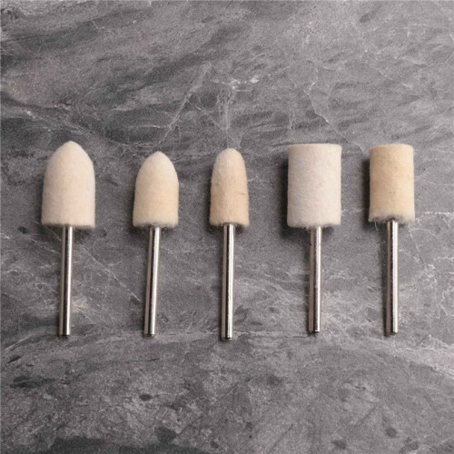 25Pcs set 1/8 inch  Polishing Buffing Points Mounted Imitation Wool For Rotary Tool 1