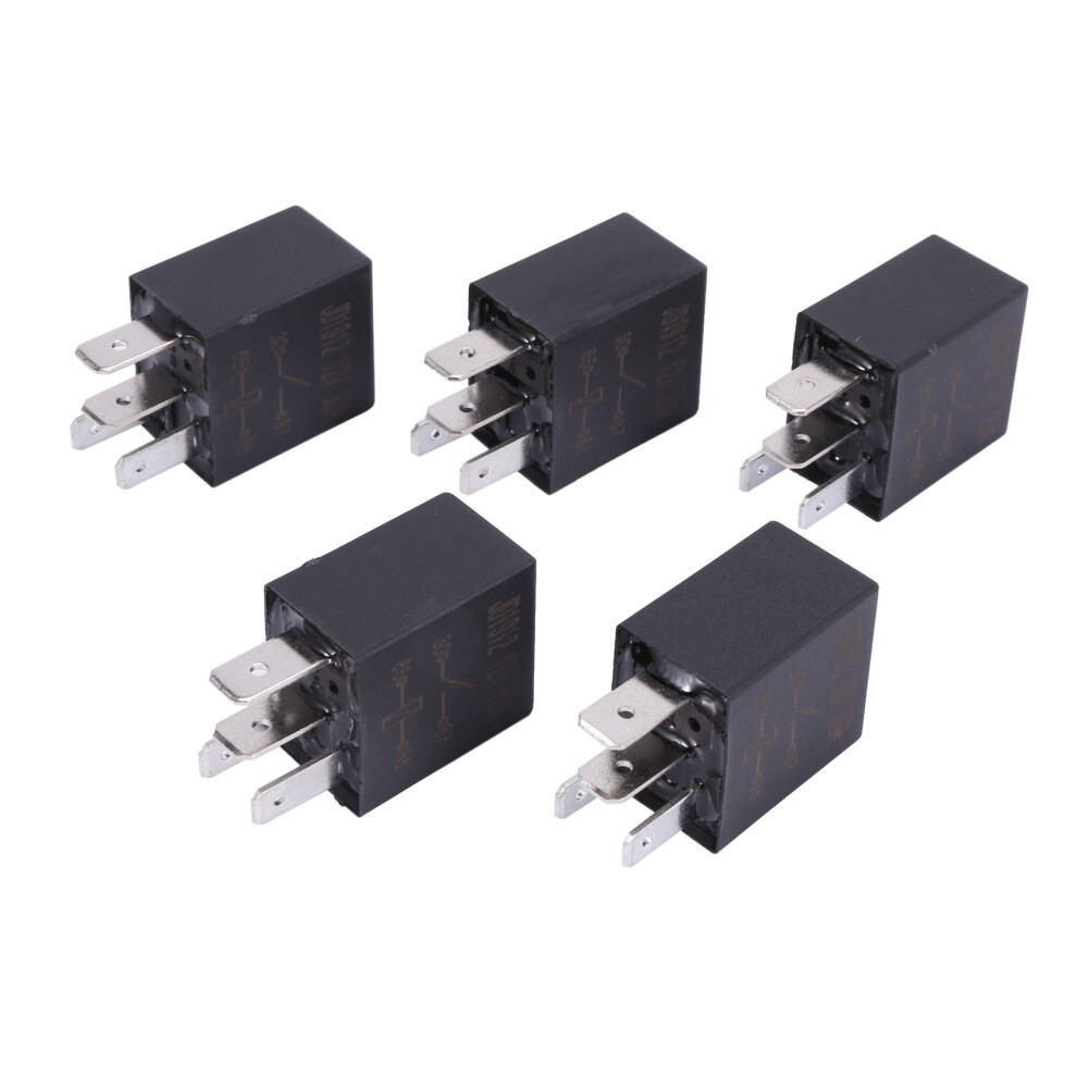 5 X 30A Amp 12V 4Pin Car Auto Relay Kit Spst For Fan Fuel Pump Horn Light 6133214659147