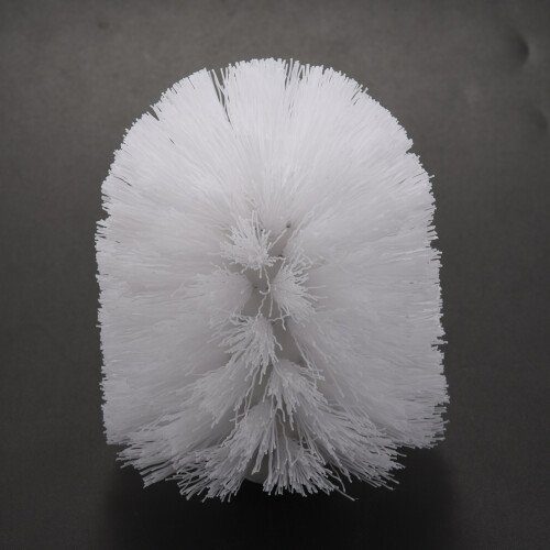 Replacement Spare Bathroom Accessory Plain Plastic Toilet Cleaning Brushes  Holders White (2x White Heads) 2