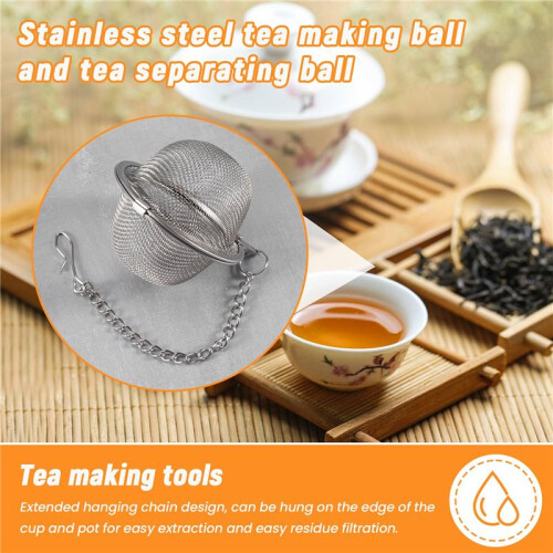 2PCS Pratique Boule a The Tea Epices Infuser Filtr 1