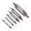 6 PCS HSS Combined Center Drills Bit Set Countersink 60 Degree Angle 5/3/2.5/2/1.5/1 mm 2