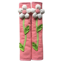 2 STUKS Pastorale Bloem Stip Deur/Koelkast Handvat Cover Koelkast Deurgreep Handschoenen Home Decor Keuken Accessoires Roze