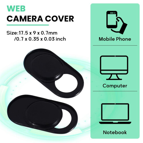 Webcam Covers (3 Pack), 0.7mm Ultra Thin Web Camera Cover Blocker for Mobile Phone, Laptop, Computer, , , Notebook, Tablet, Monitors, 1