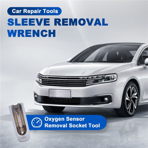 22Mm 3/8 Inch Drive Lambda Oxygen Sensor Removal Socket Wrench Tool + Hole Window Wire Car Repair Tools Silver 1