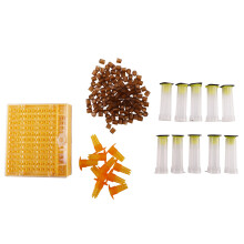 Beekeeping Cup Kit 120 Cell Cups Bee Tool Set Queen Rearing System Bee Nicot Complete Catcher Cage Apiculture Helper